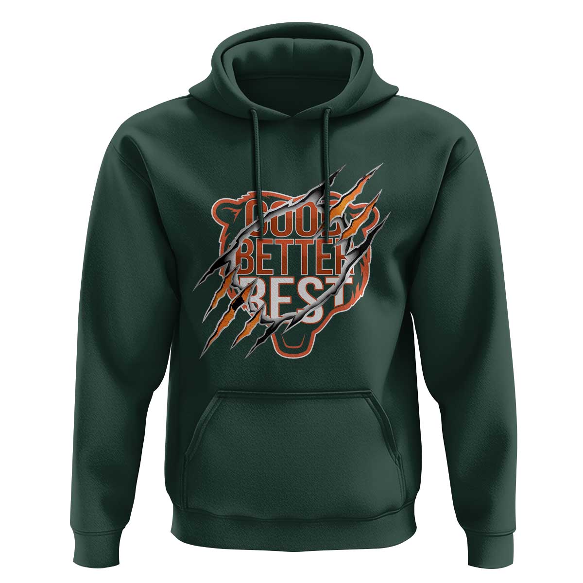 Good Better Best Graphic Hoodie Motivational Football Fans - Wonder Print Shop