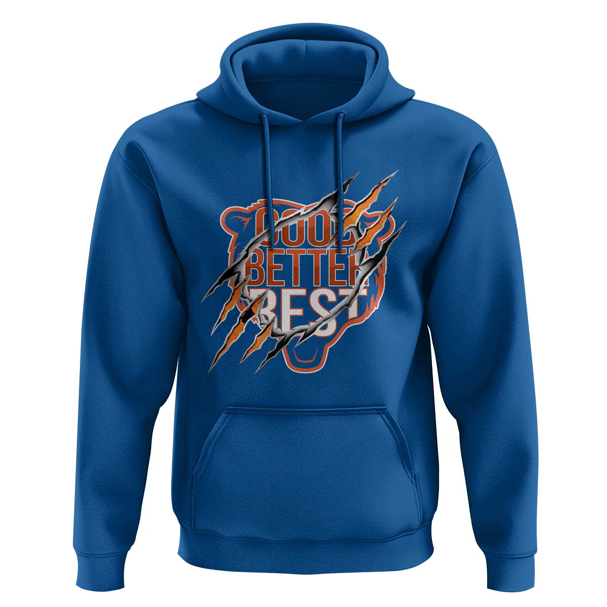 Good Better Best Graphic Hoodie Motivational Football Fans - Wonder Print Shop