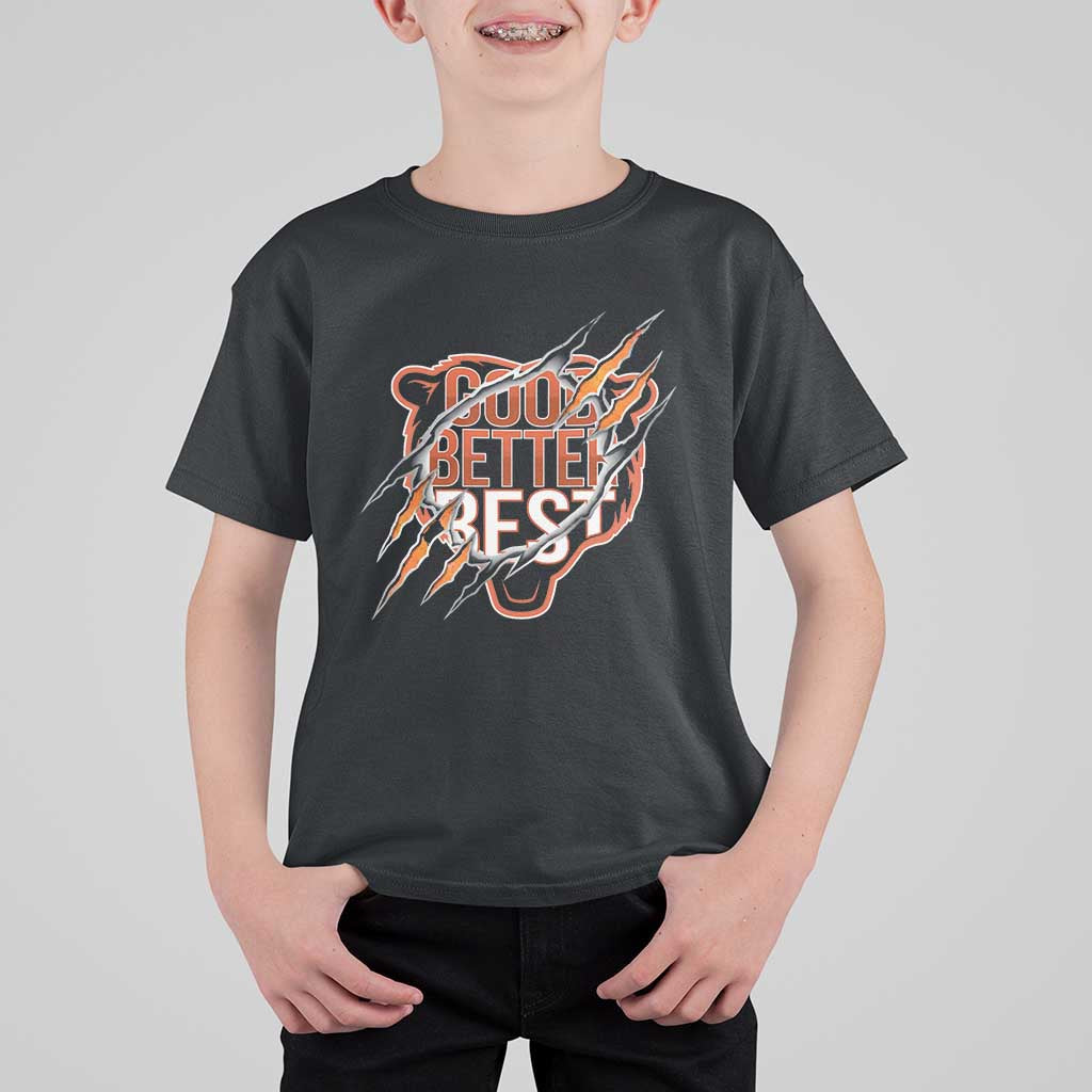 Good Better Best Graphic T Shirt For Kid Motivational Football Fans - Wonder Print Shop
