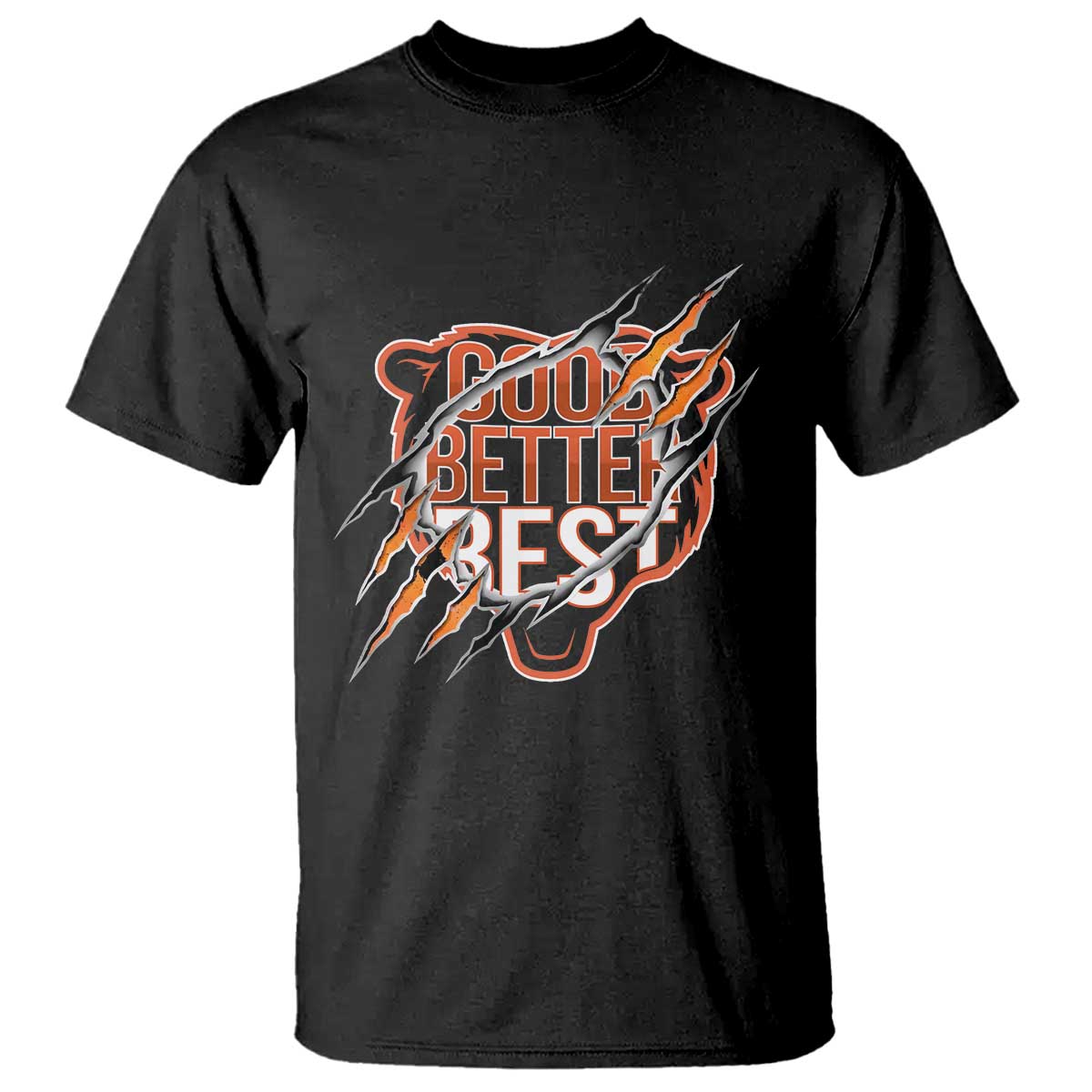 Good Better Best Graphic T Shirt Motivational Football Fans - Wonder Print Shop