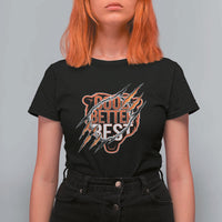 Good Better Best Graphic T Shirt For Women Motivational Football Fans - Wonder Print Shop