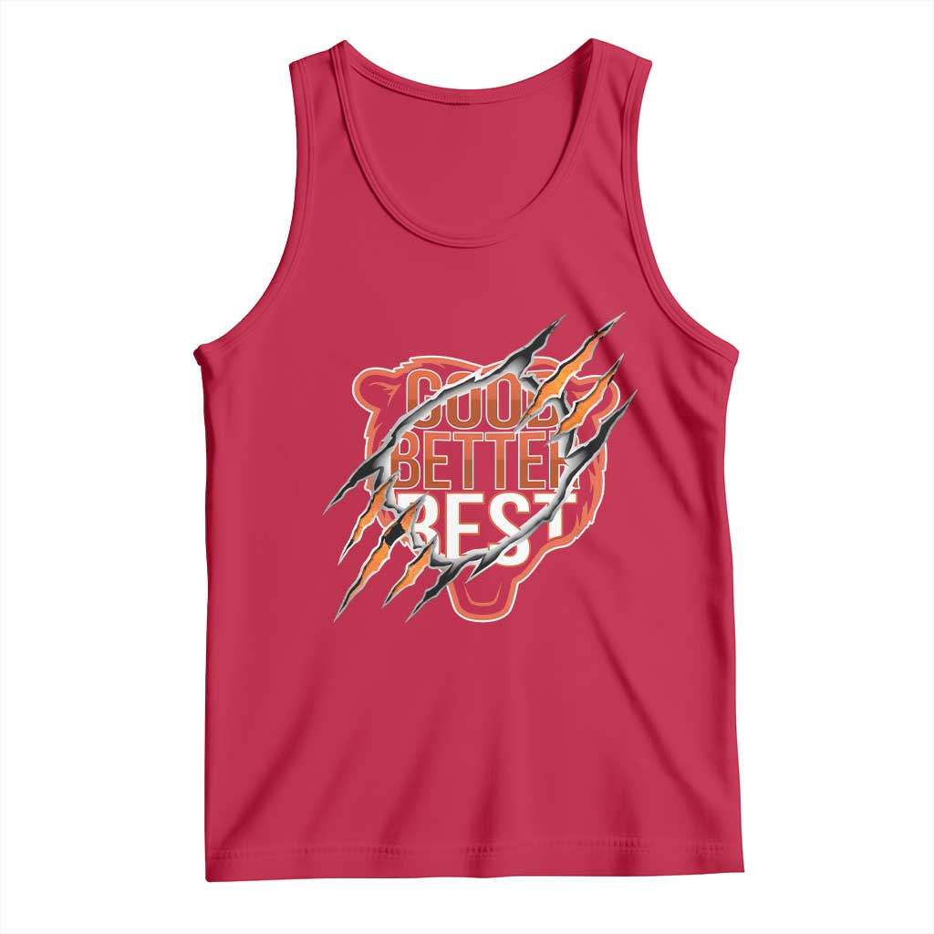 Good Better Best Graphic Tank Top Motivational Football Fans - Wonder Print Shop