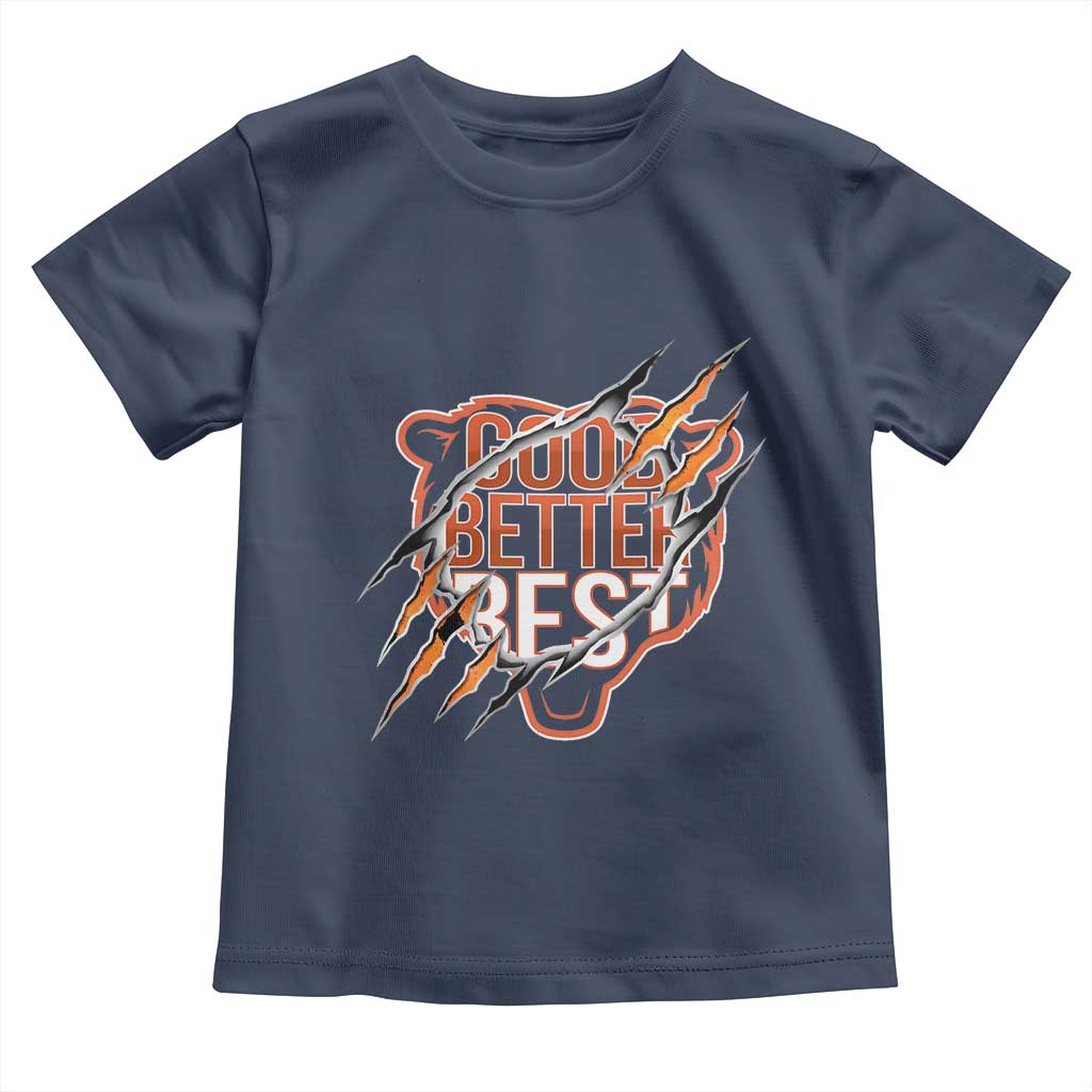 Good Better Best Graphic Toddler T Shirt Motivational Football Fans - Wonder Print Shop