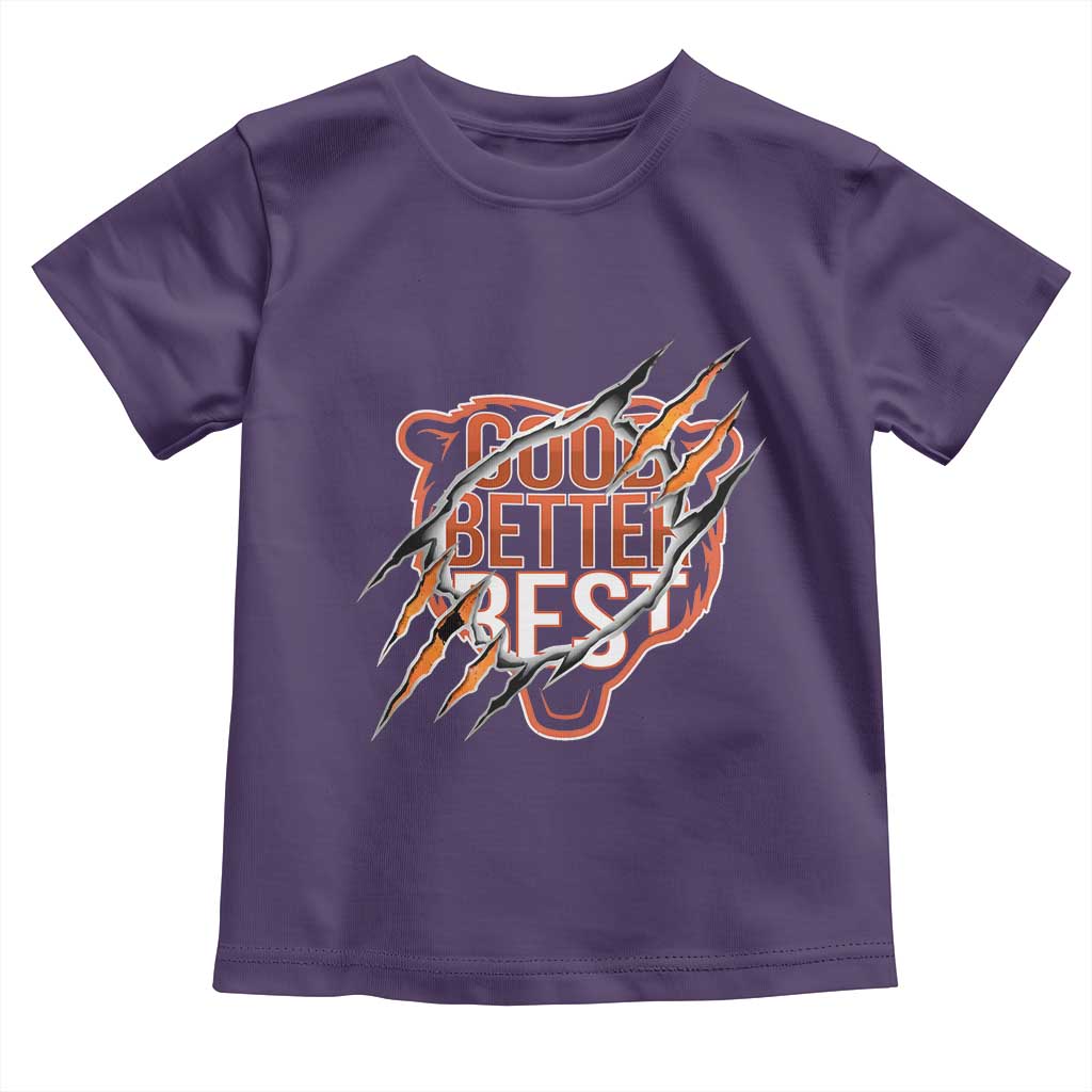 Good Better Best Graphic Toddler T Shirt Motivational Football Fans - Wonder Print Shop