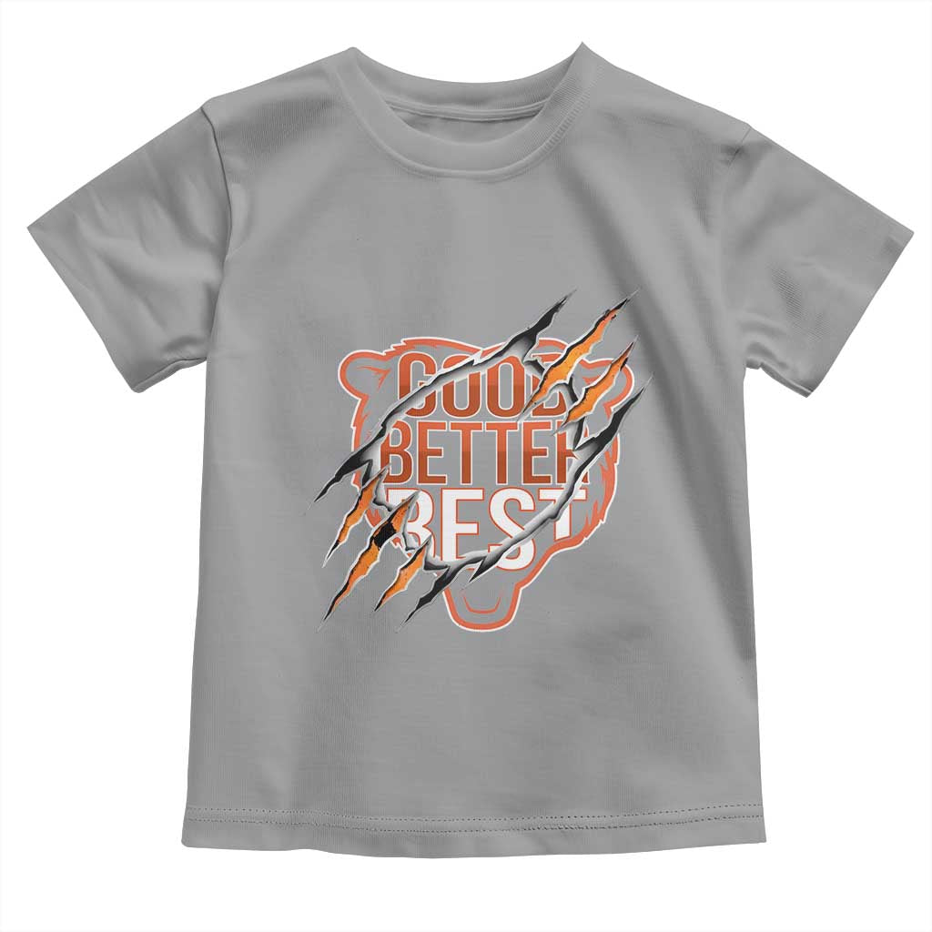 Good Better Best Graphic Toddler T Shirt Motivational Football Fans - Wonder Print Shop