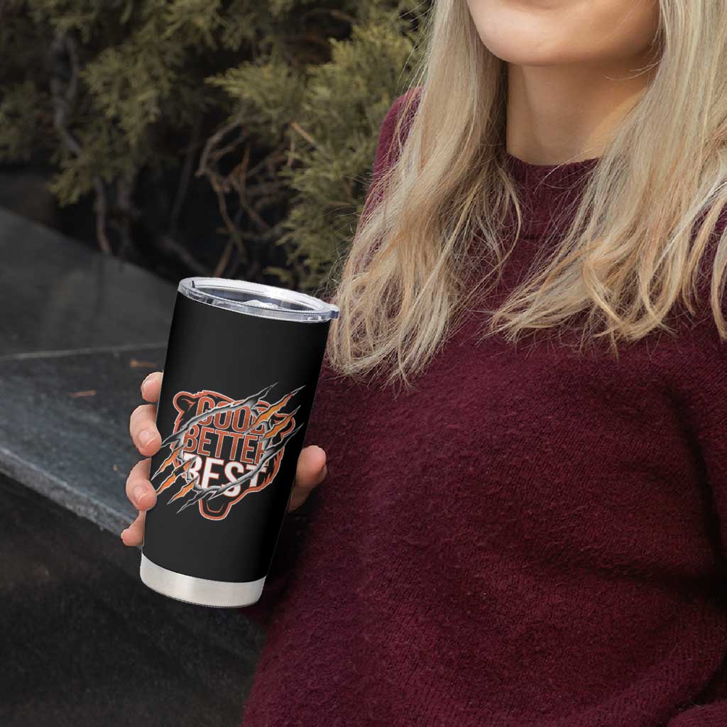Good Better Best Graphic Tumbler Cup Motivational Football Fans - Wonder Print Shop