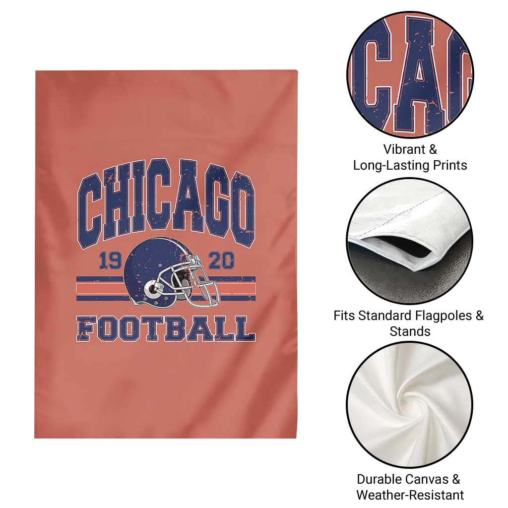 Chicago Football Lover Garden Flag Windy City Pride Sports Fan - Wonder Print Shop