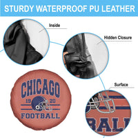 Chicago Football Lover Spare Tire Cover Windy City Pride Sports Fan - Wonder Print Shop