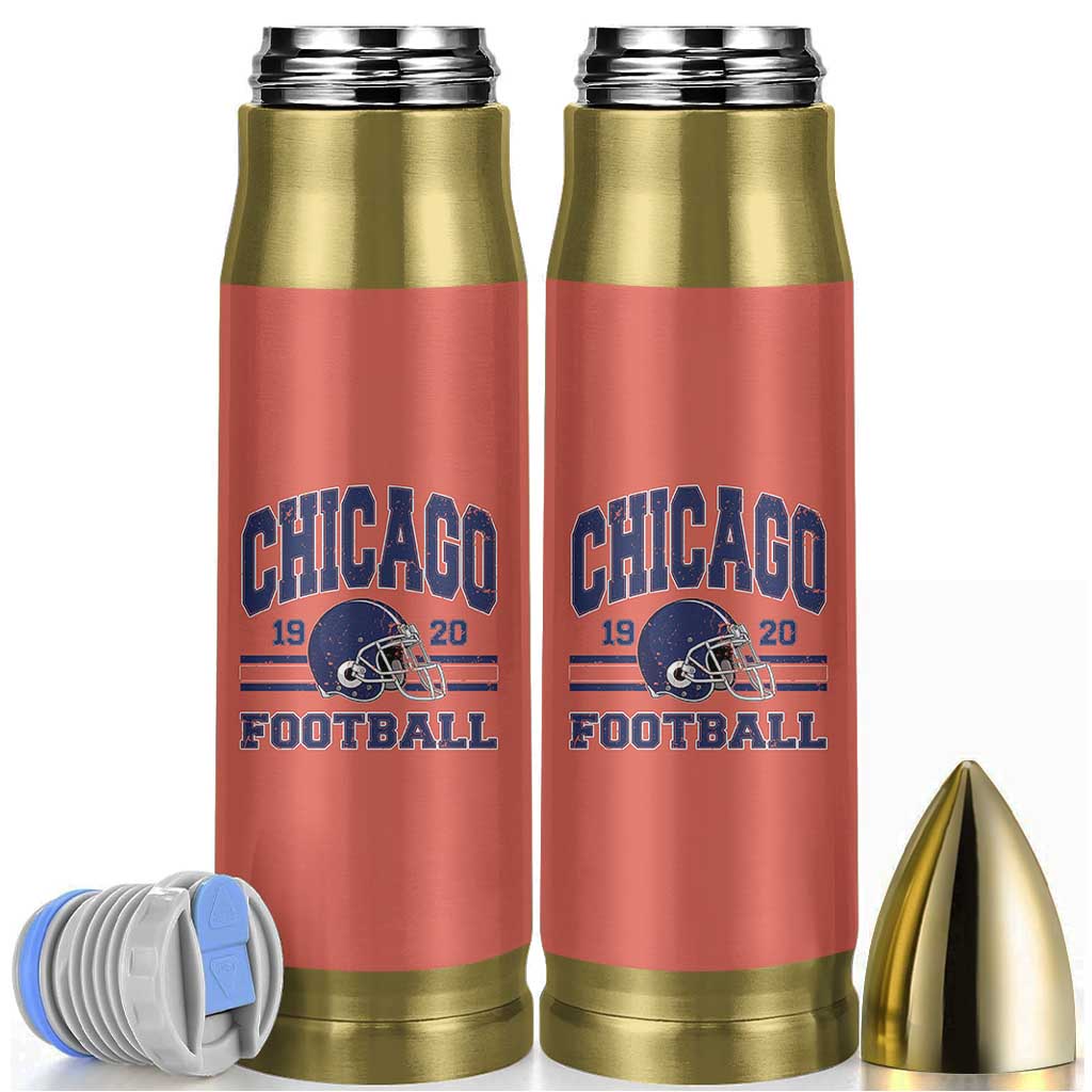 Chicago Football Lover Bullet Tumbler Windy City Pride Sports Fan - Wonder Print Shop