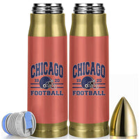 Chicago Football Lover Bullet Tumbler Windy City Pride Sports Fan - Wonder Print Shop