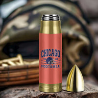 Chicago Football Lover Bullet Tumbler Windy City Pride Sports Fan - Wonder Print Shop