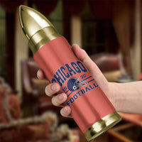 Chicago Football Lover Bullet Tumbler Windy City Pride Sports Fan - Wonder Print Shop