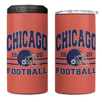 Chicago Football Lover 4 in 1 Can Cooler Tumbler Windy City Pride Sports Fan - Wonder Print Shop
