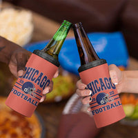 Chicago Football Lover 4 in 1 Can Cooler Tumbler Windy City Pride Sports Fan - Wonder Print Shop