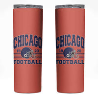 Chicago Football Lover Skinny Tumbler Windy City Pride Sports Fan - Wonder Print Shop