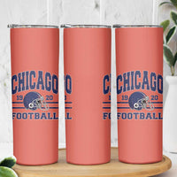 Chicago Football Lover Skinny Tumbler Windy City Pride Sports Fan - Wonder Print Shop