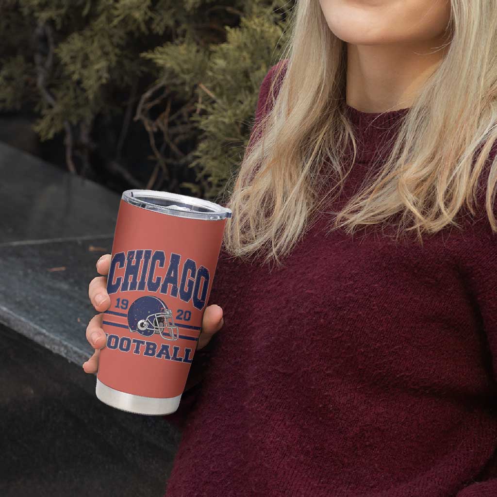 Chicago Football Lover Tumbler Cup Windy City Pride Sports Fan - Wonder Print Shop
