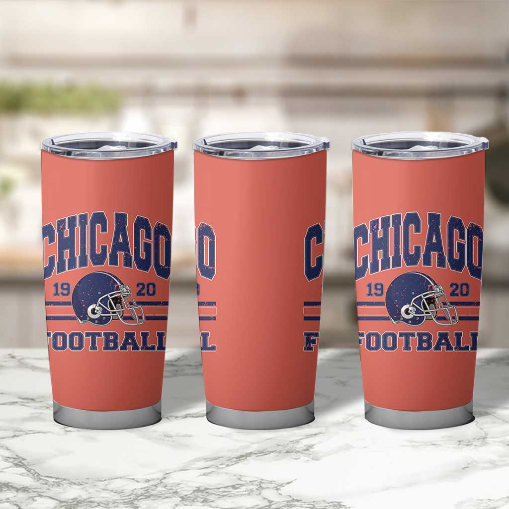 Chicago Football Lover Tumbler Cup Windy City Pride Sports Fan - Wonder Print Shop