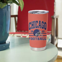 Chicago Football Lover Tumbler Cup Windy City Pride Sports Fan - Wonder Print Shop