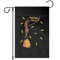 Funny Rigatoni Pasta Marcus The Worm Garden Flag Dramatic Pasta Lover Foodie Meme - Wonder Print Shop