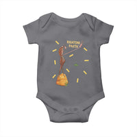 Funny Rigatoni Pasta Marcus The Worm Baby Onesie Dramatic Pasta Lover Foodie Meme - Wonder Print Shop