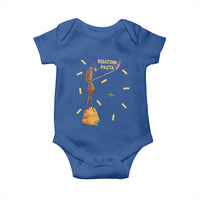 Funny Rigatoni Pasta Marcus The Worm Baby Onesie Dramatic Pasta Lover Foodie Meme - Wonder Print Shop