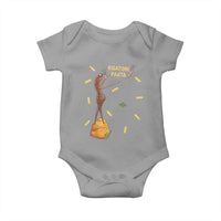 Funny Rigatoni Pasta Marcus The Worm Baby Onesie Dramatic Pasta Lover Foodie Meme - Wonder Print Shop