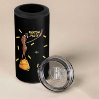Funny Rigatoni Pasta Marcus The Worm 4 in 1 Can Cooler Tumbler Dramatic Pasta Lover Foodie Meme - Wonder Print Shop
