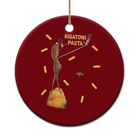 Funny Rigatoni Pasta Marcus The Worm Ceramic Ornament Dramatic Pasta Lover Foodie Meme - Wonder Print Shop