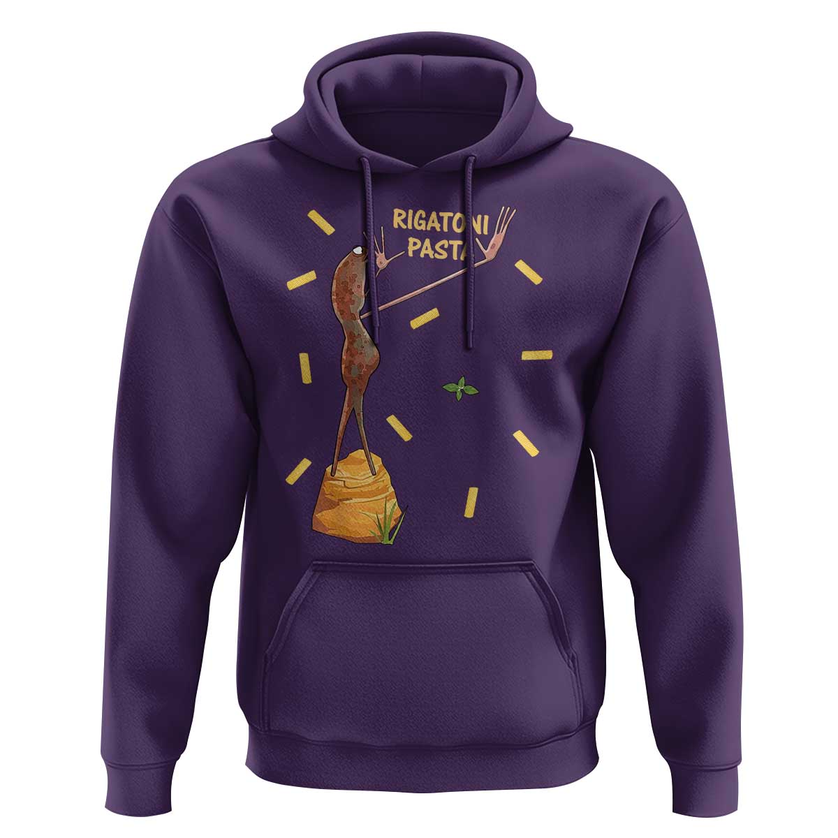 Funny Rigatoni Pasta Marcus The Worm Hoodie Dramatic Pasta Lover Foodie Meme - Wonder Print Shop