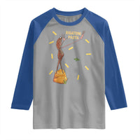 Funny Rigatoni Pasta Marcus The Worm Raglan Shirt Dramatic Pasta Lover Foodie Meme - Wonder Print Shop
