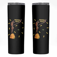 Funny Rigatoni Pasta Marcus The Worm Skinny Tumbler Dramatic Pasta Lover Foodie Meme - Wonder Print Shop