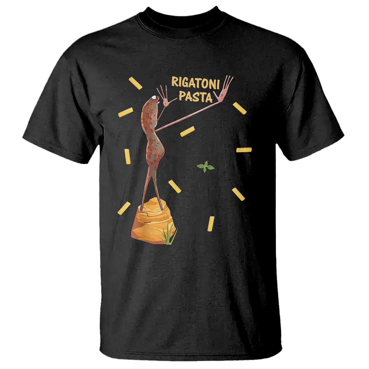 Funny Rigatoni Pasta Marcus The Worm T Shirt Dramatic Pasta Lover Foodie Meme - Wonder Print Shop