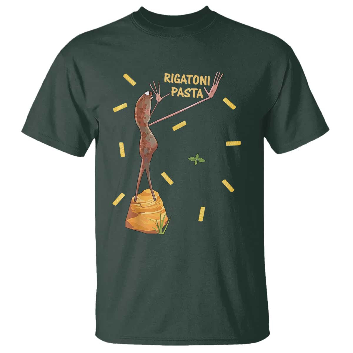 Funny Rigatoni Pasta Marcus The Worm T Shirt Dramatic Pasta Lover Foodie Meme - Wonder Print Shop