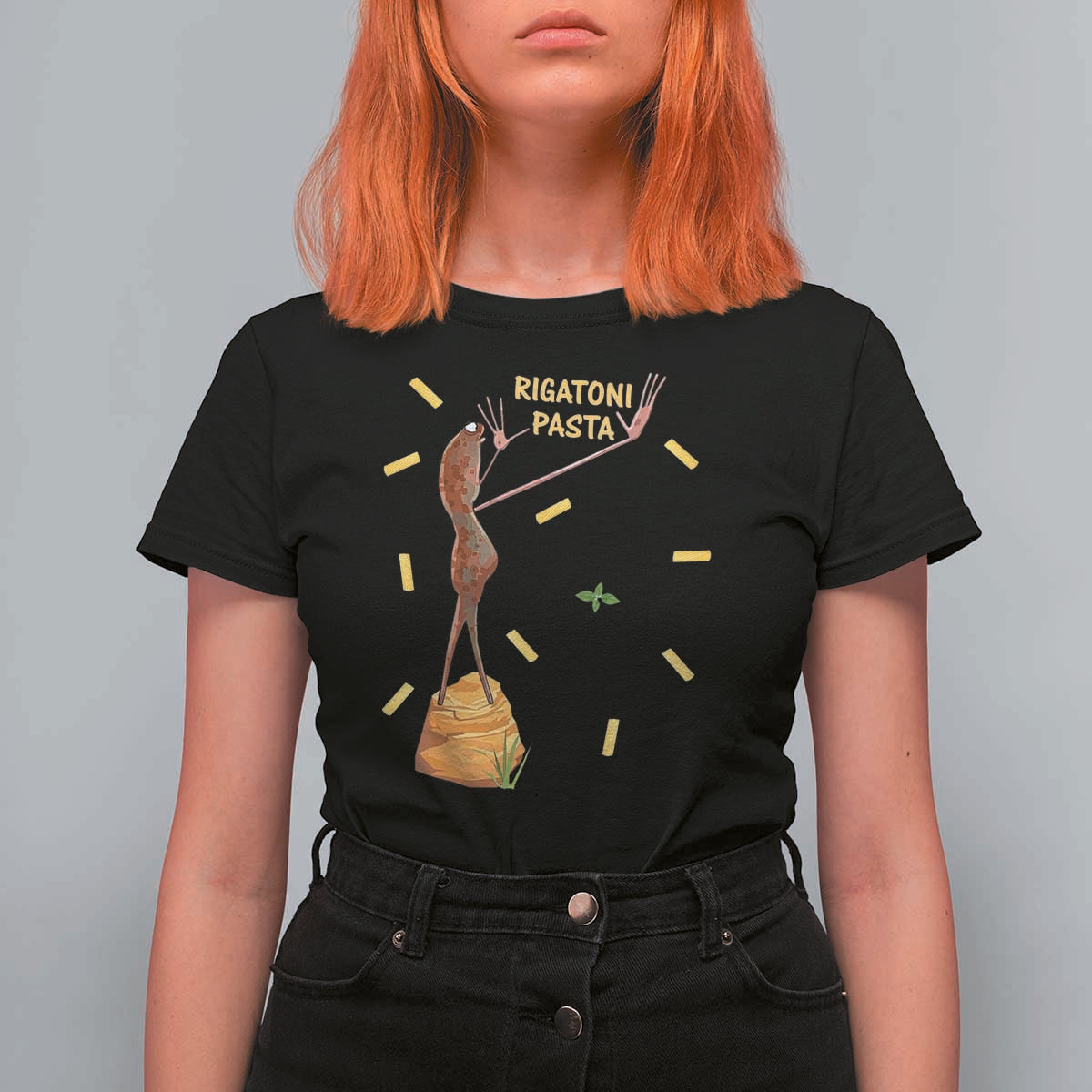 Funny Rigatoni Pasta Marcus The Worm T Shirt For Women Dramatic Pasta Lover Foodie Meme - Wonder Print Shop