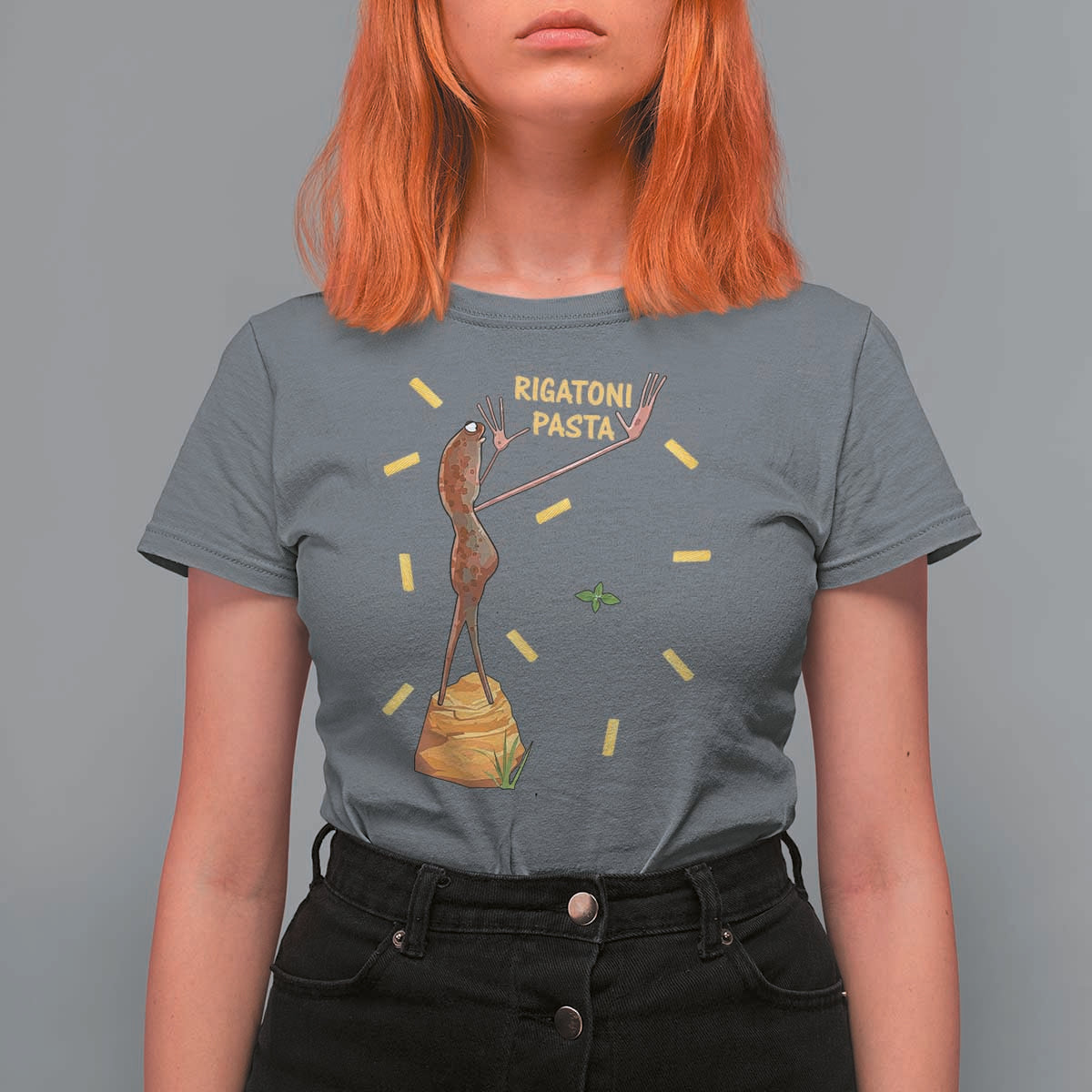 Funny Rigatoni Pasta Marcus The Worm T Shirt For Women Dramatic Pasta Lover Foodie Meme - Wonder Print Shop