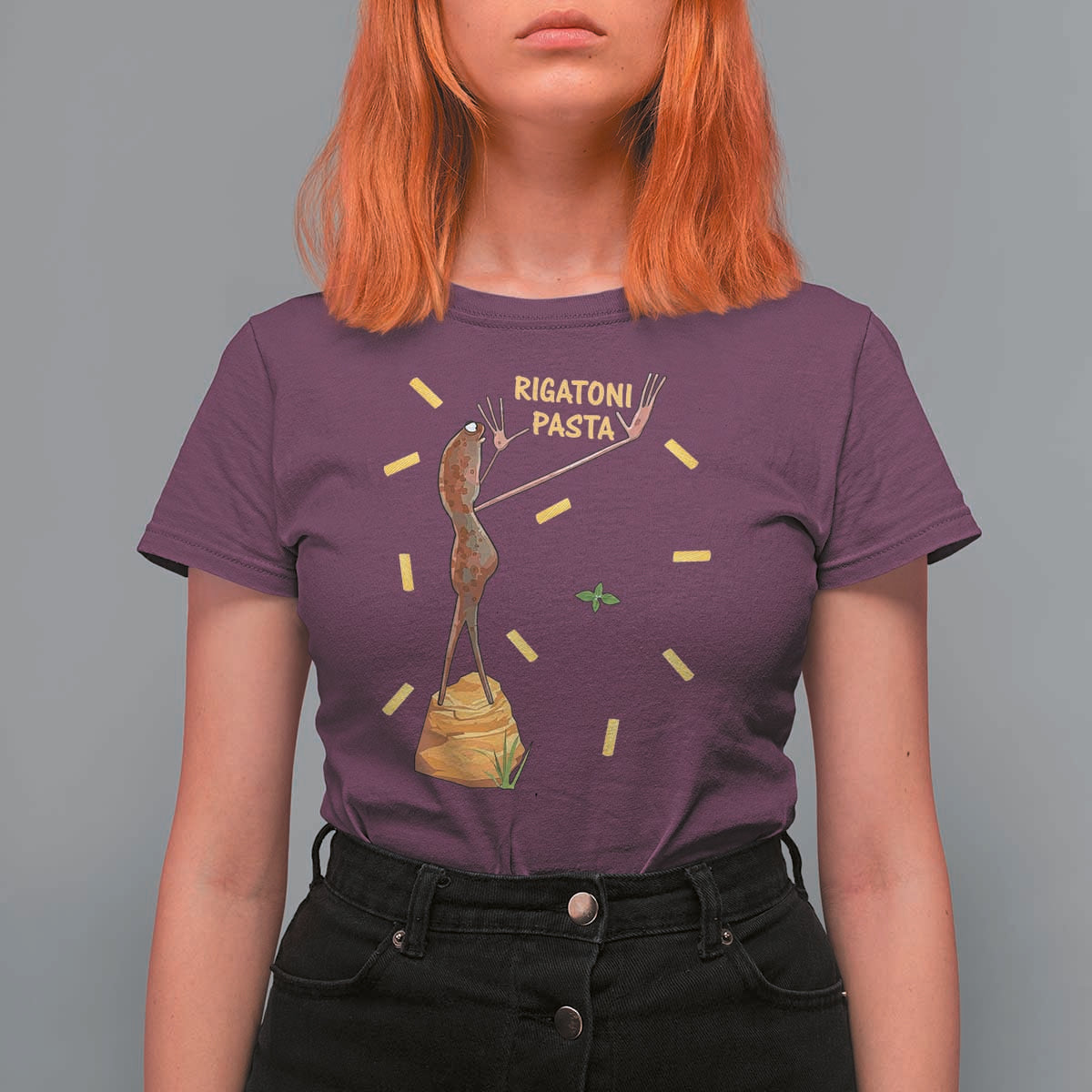 Funny Rigatoni Pasta Marcus The Worm T Shirt For Women Dramatic Pasta Lover Foodie Meme - Wonder Print Shop
