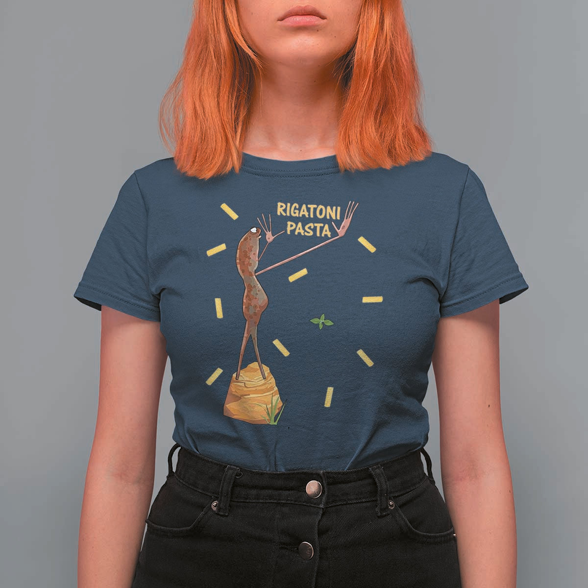 Funny Rigatoni Pasta Marcus The Worm T Shirt For Women Dramatic Pasta Lover Foodie Meme - Wonder Print Shop