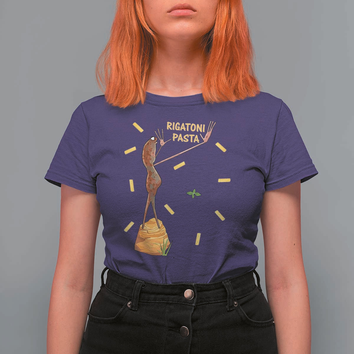 Funny Rigatoni Pasta Marcus The Worm T Shirt For Women Dramatic Pasta Lover Foodie Meme - Wonder Print Shop
