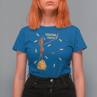 Funny Rigatoni Pasta Marcus The Worm T Shirt For Women Dramatic Pasta Lover Foodie Meme - Wonder Print Shop