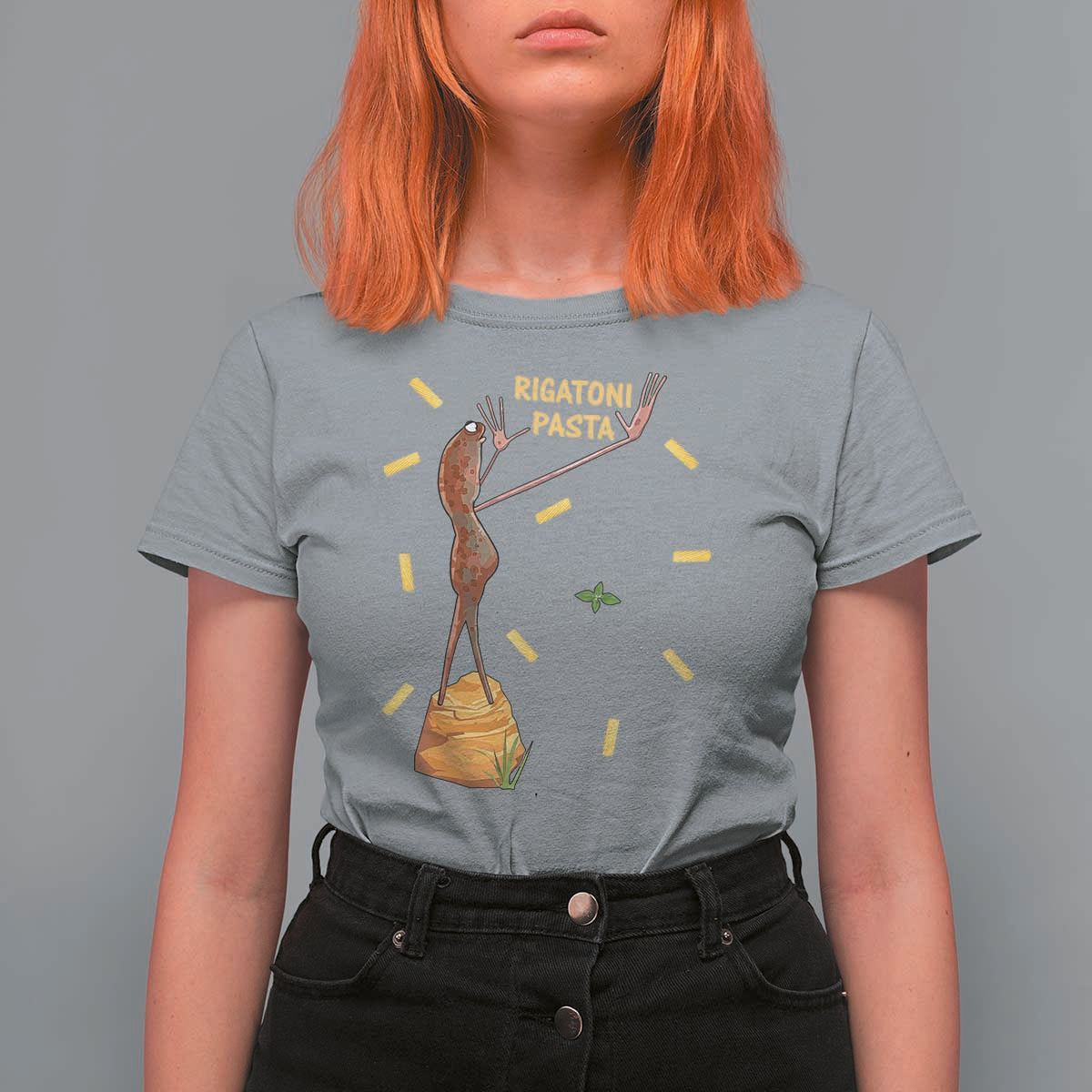 Funny Rigatoni Pasta Marcus The Worm T Shirt For Women Dramatic Pasta Lover Foodie Meme - Wonder Print Shop