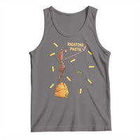 Funny Rigatoni Pasta Marcus The Worm Tank Top Dramatic Pasta Lover Foodie Meme - Wonder Print Shop