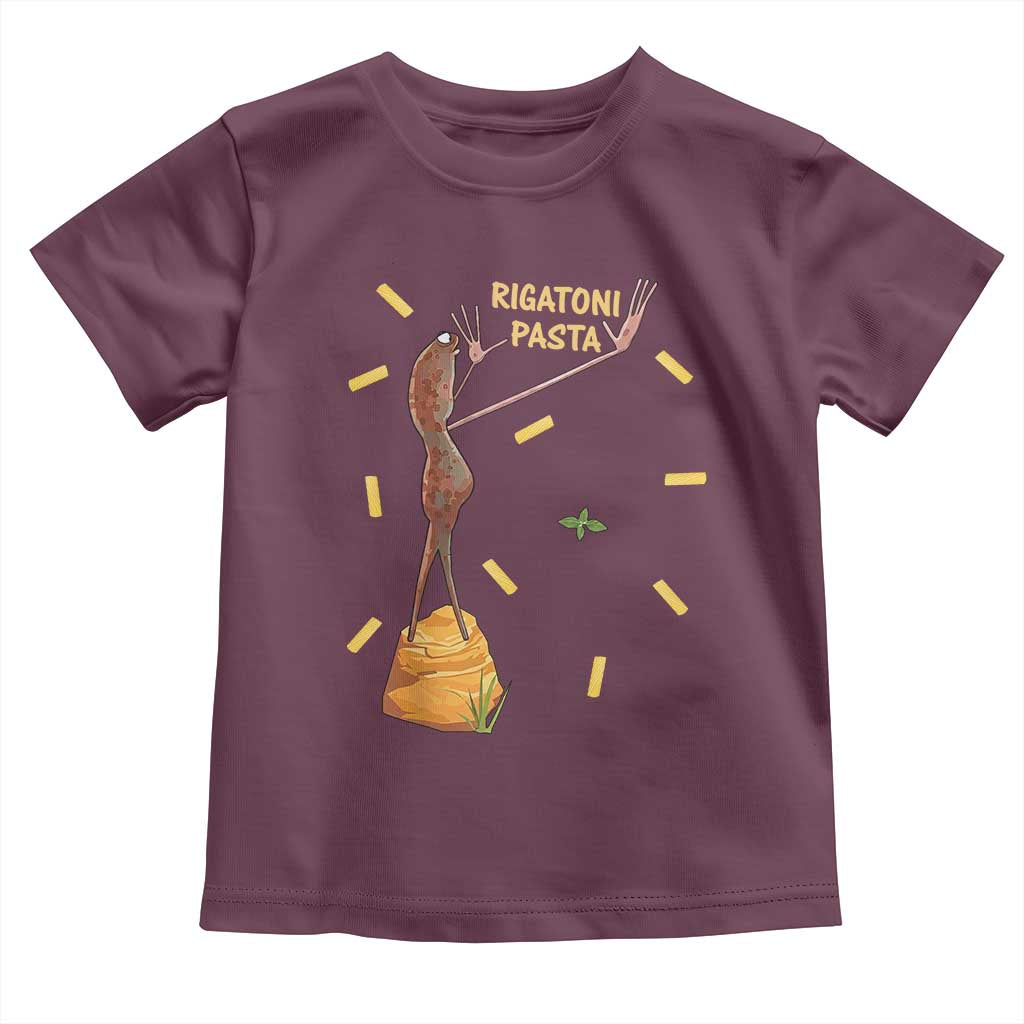 Funny Rigatoni Pasta Marcus The Worm Toddler T Shirt Dramatic Pasta Lover Foodie Meme - Wonder Print Shop