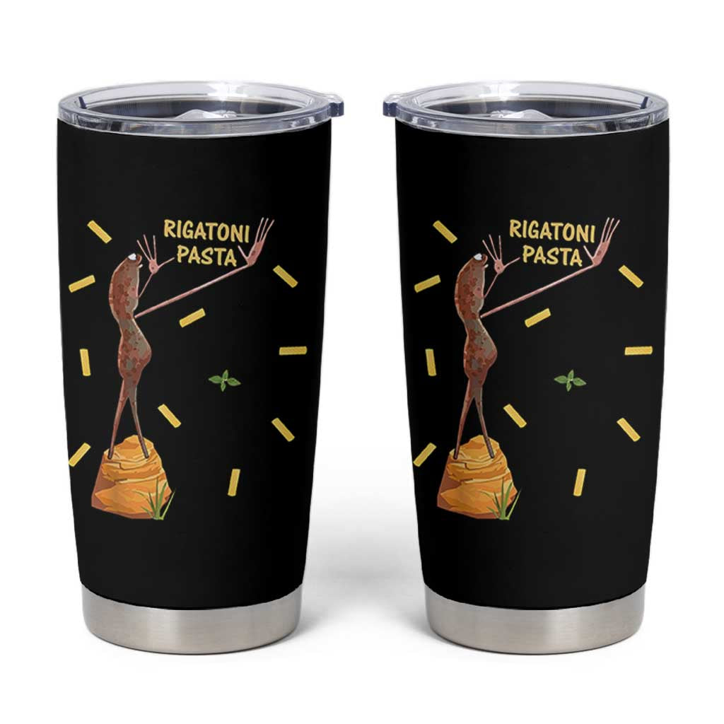 Funny Rigatoni Pasta Marcus The Worm Tumbler Cup Dramatic Pasta Lover Foodie Meme - Wonder Print Shop