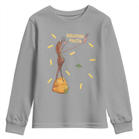 Funny Rigatoni Pasta Marcus The Worm Youth Sweatshirt Dramatic Pasta Lover Foodie Meme - Wonder Print Shop