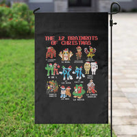 The 12 Brainrots of Christmas Garden Flag Funny Cursed Meme Holiday Gag Gift - Wonder Print Shop