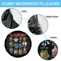 The 12 Brainrots of Christmas Spare Tire Cover Funny Cursed Meme Holiday Gag Gift - Wonder Print Shop