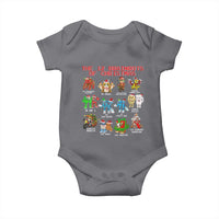 The 12 Brainrots of Christmas Baby Onesie Funny Cursed Meme Holiday Gag Gift - Wonder Print Shop