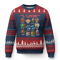 The 12 Brainrots of Xmas Ugly Christmas Sweater Funny Cursed Meme Holiday Gag Gift - Wonder Print Shop