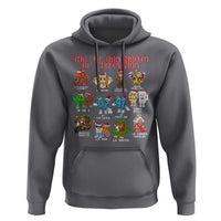 The 12 Brainrots of Christmas Hoodie Funny Cursed Meme Holiday Gag Gift - Wonder Print Shop